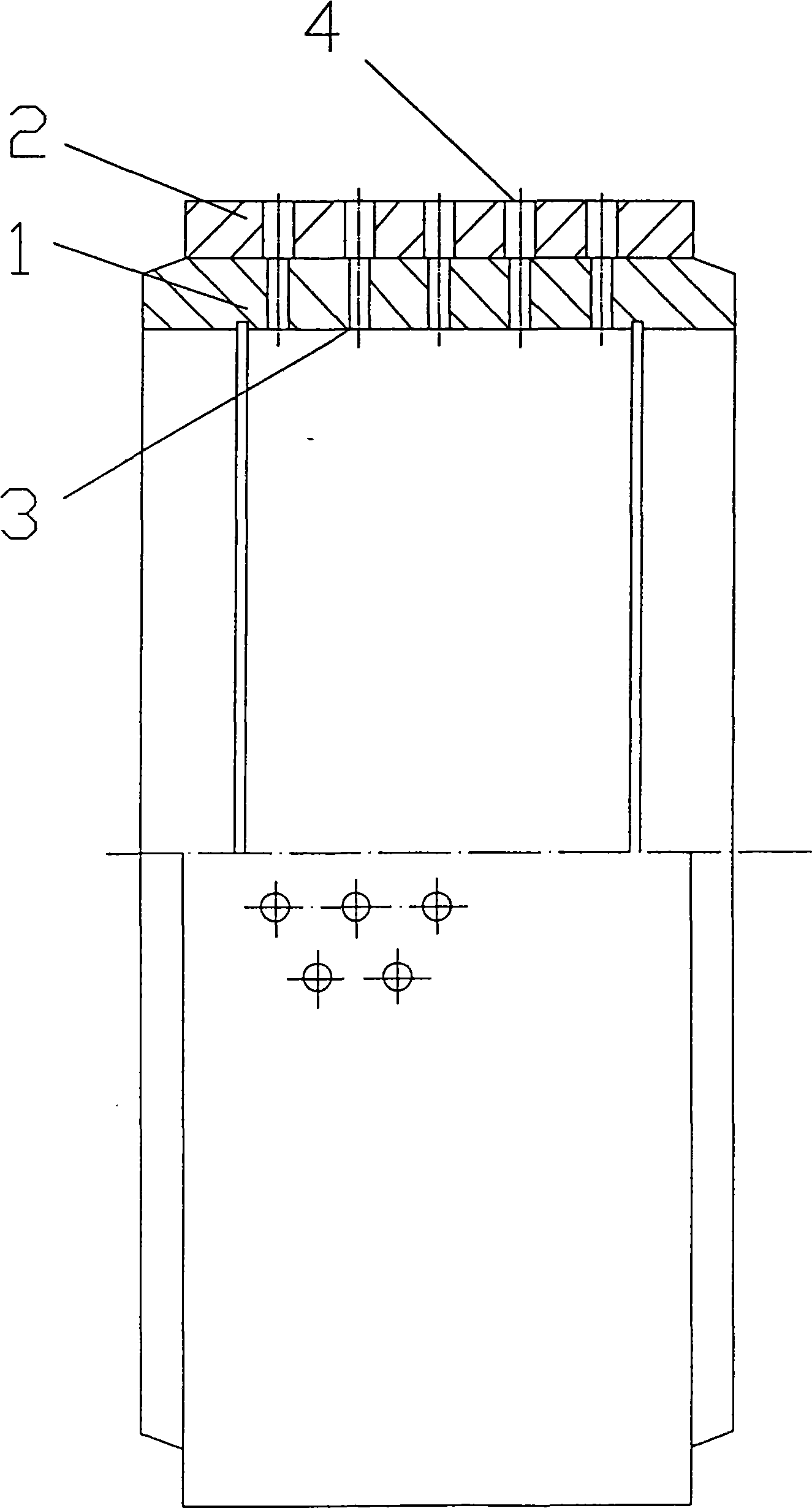 Double-layer ring die in interference fit connection for biomass particle granulator