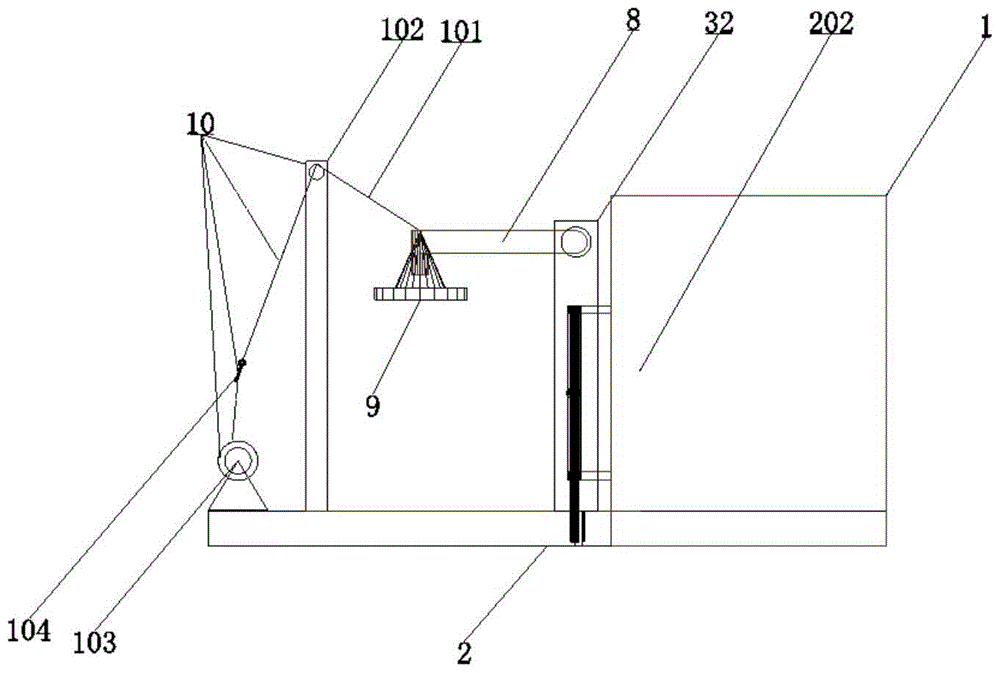 Dynamic performance test apparatus of buildings under lateral impact uniform distribution dynamic load