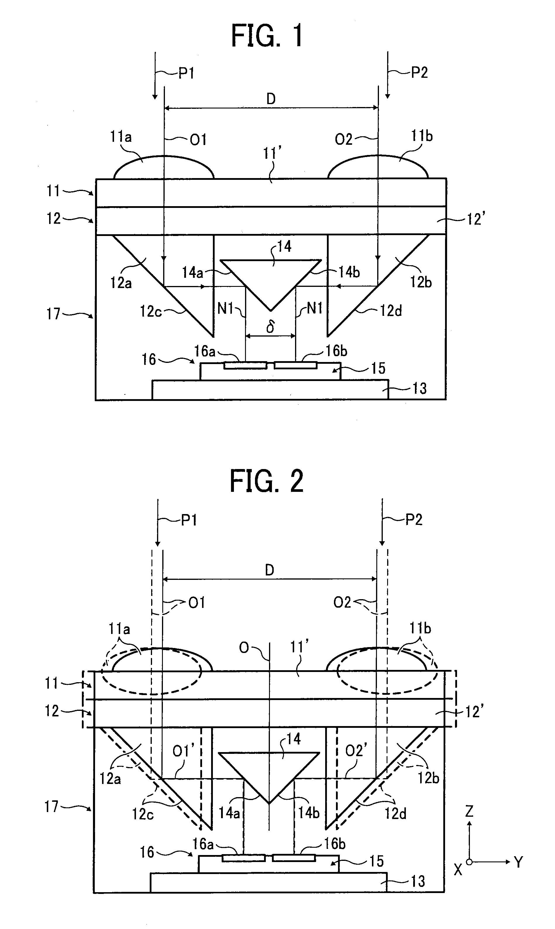 Ranging device and ranging module and image-capturing device using the ranging device or the ranging module