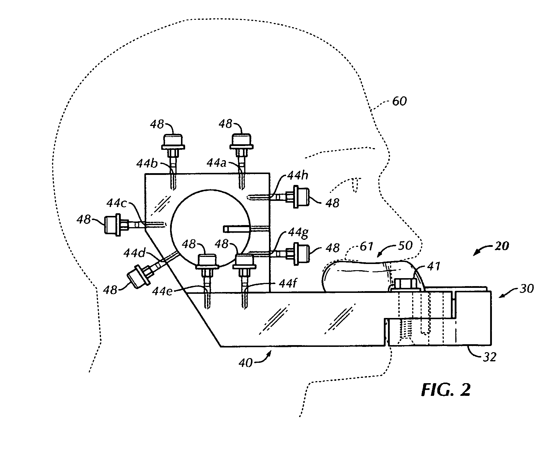 Fiducial marker holder system for surgery