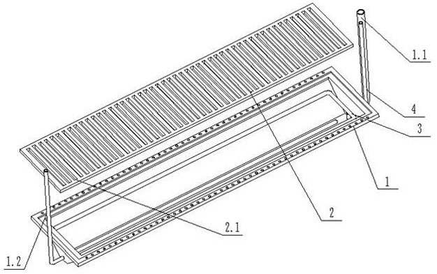 Assembled electrolytic cell diaphragm frame