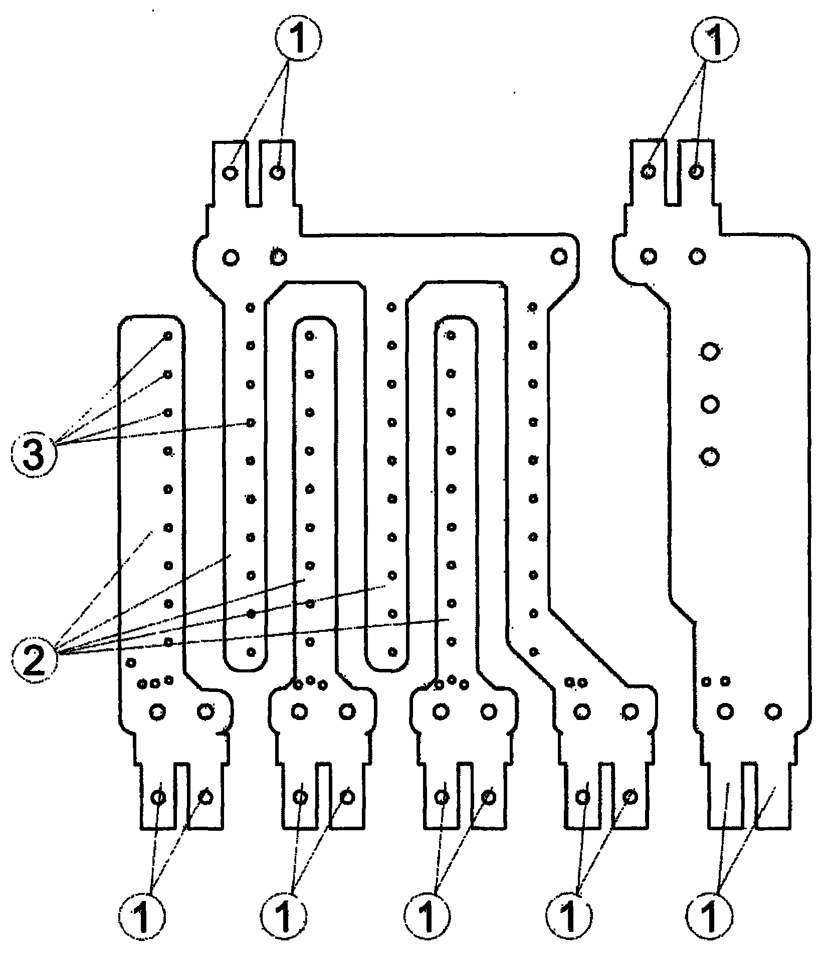 Matrix MOV circuit board structure and manufacturing method thereof