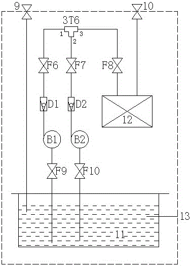 Water supply system and water supply method for hydroelectric generating units in rivers with many sediments