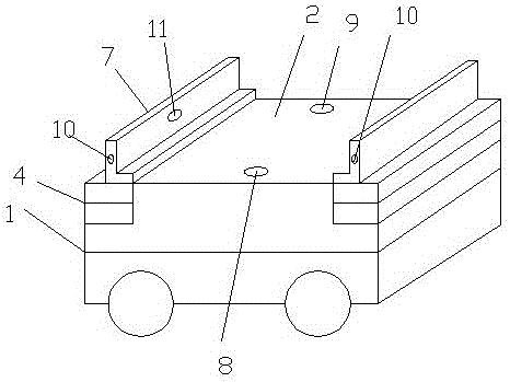 Multidimensional lifting type die changing trolley and die changing method thereof