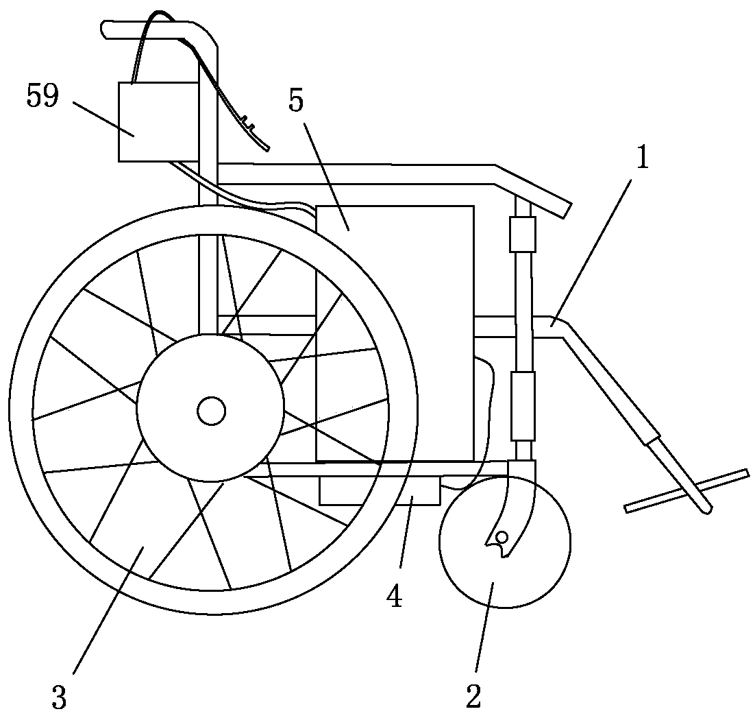 Electric wheelchair with oxygen supplying system
