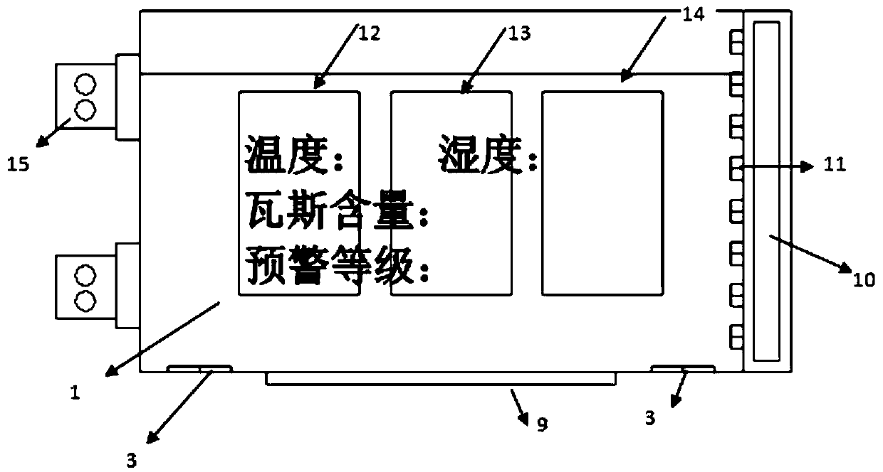 Multifunctional synchronous monitoring and early warning device for tunnel construction disaster and its application method