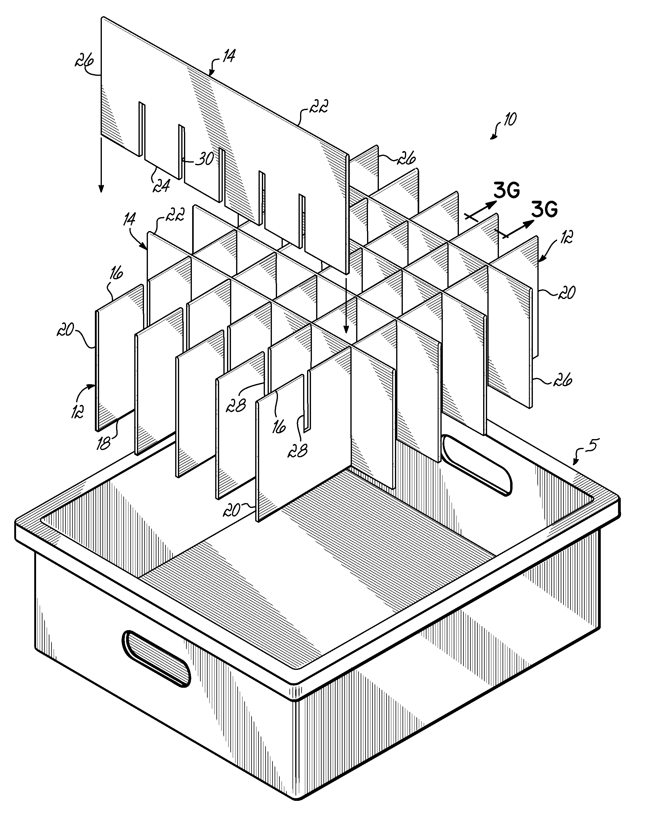 Partition Assembly Made With Partitions Having Rounded Edges and Method of Making Same