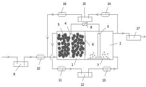 Wastewater treatment system and method employing dual-chamber MFC (microbial fuel cell) combined with A/O process