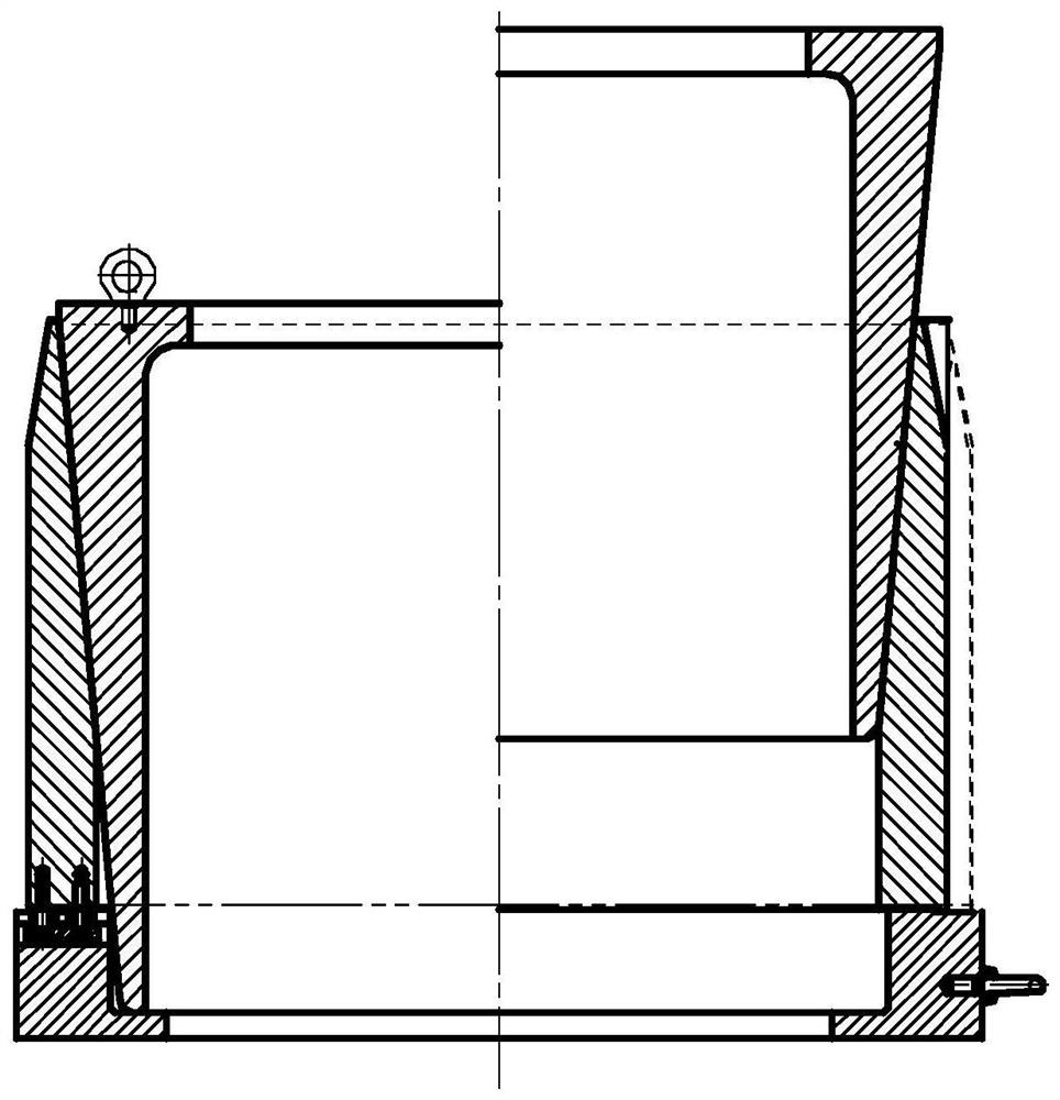 Bulging die and method capable of retracting bulging petals at high temperature