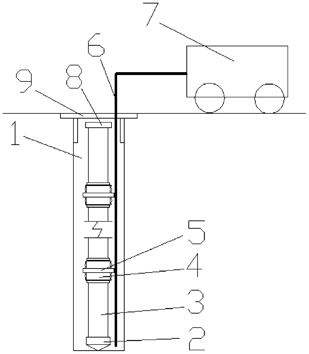 A joint testing method for horizontal and vertical deformation of deep rock mass or soil mass