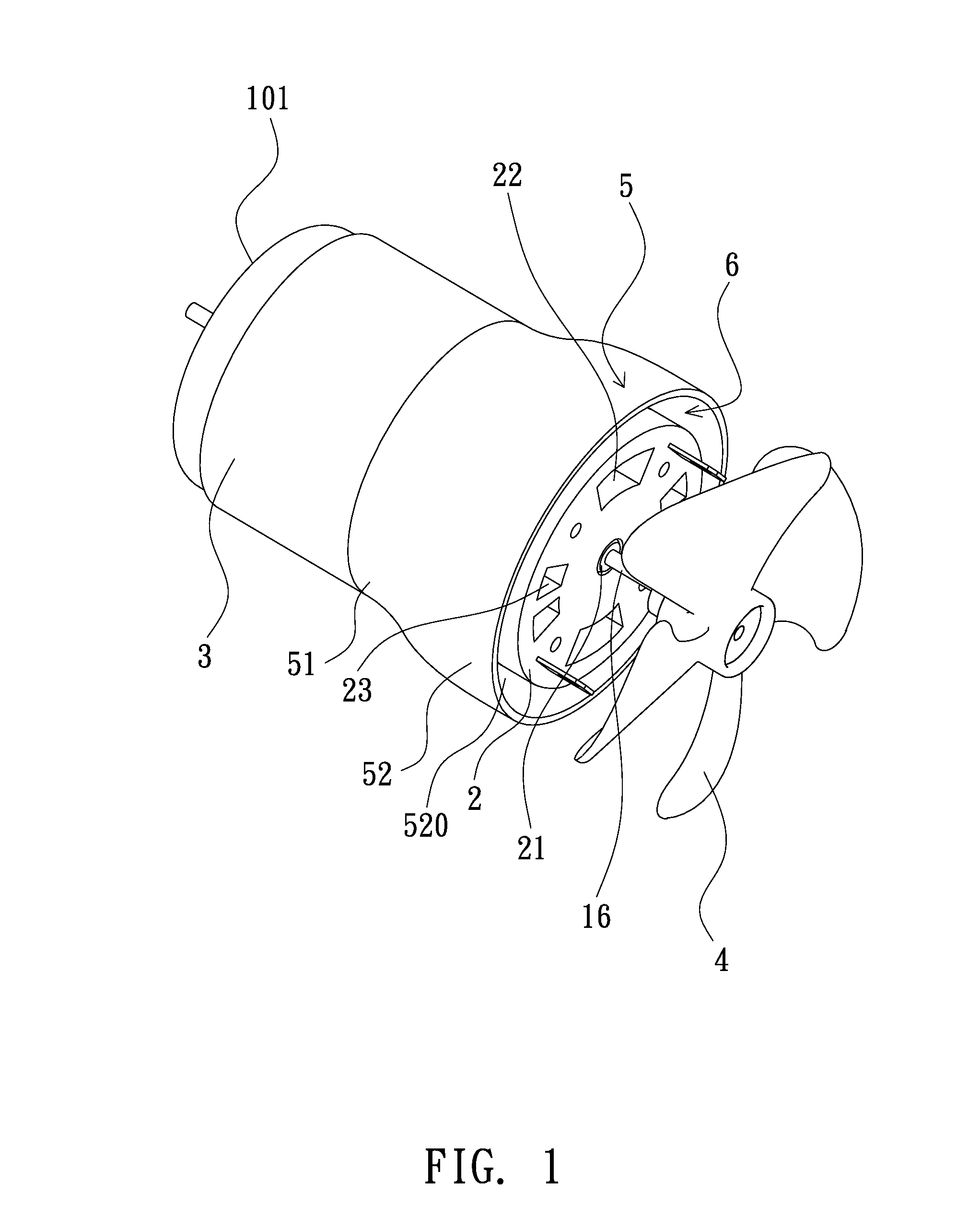 Motor with heat dissipation structure