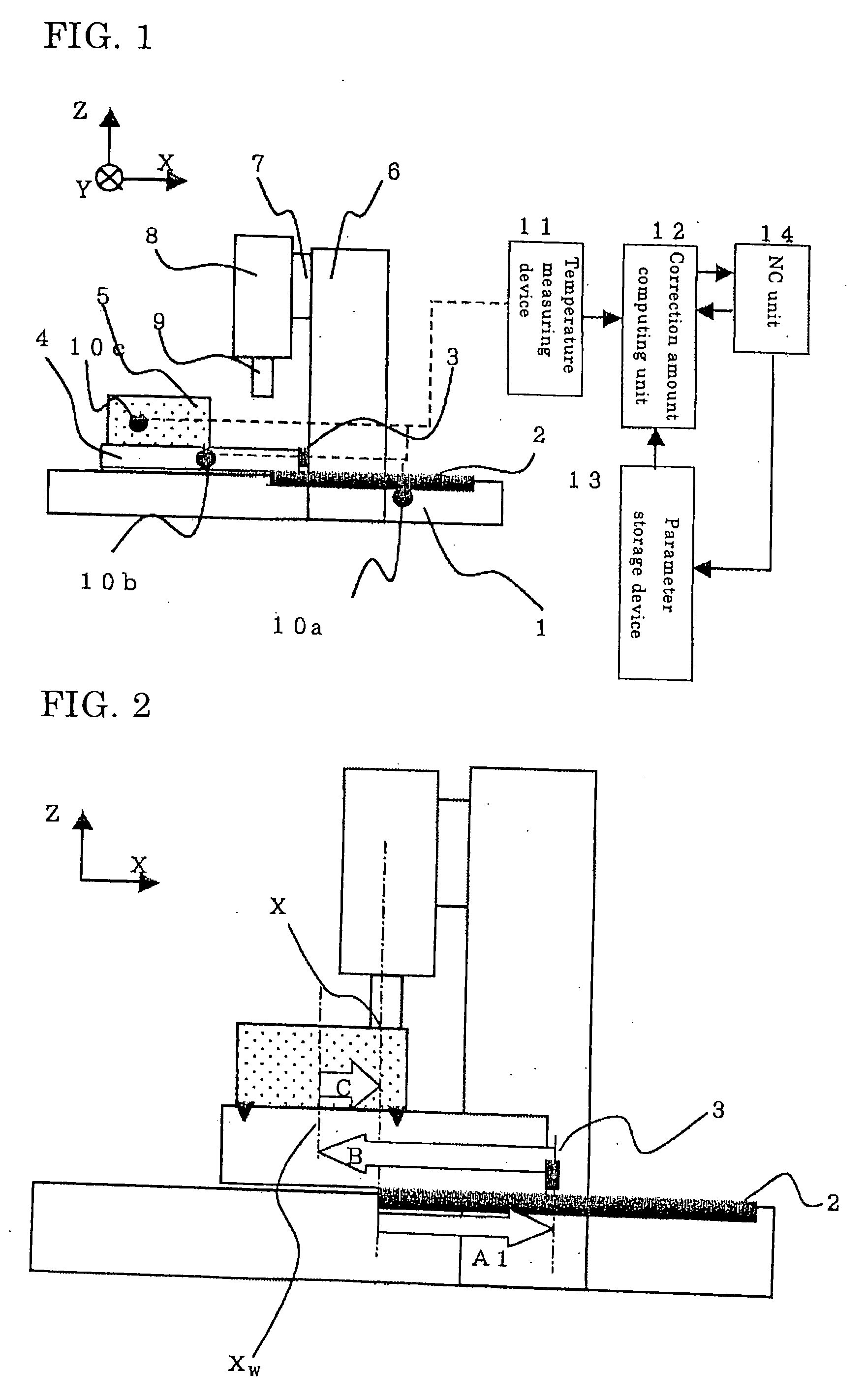 Method for correcting thermal displacement in a machine tool