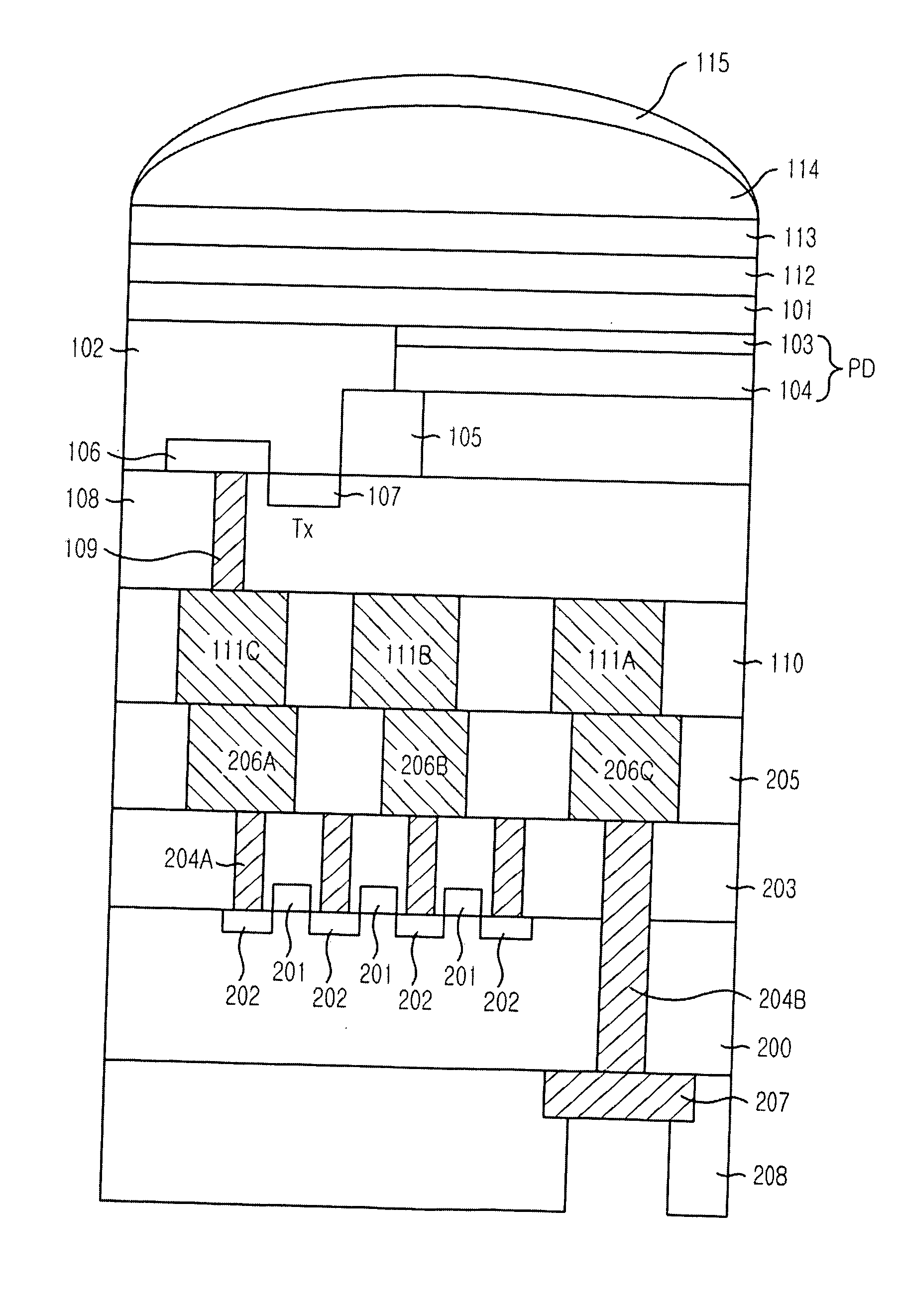 Image sensor with enlarged photo detection area and method for fabricating the same