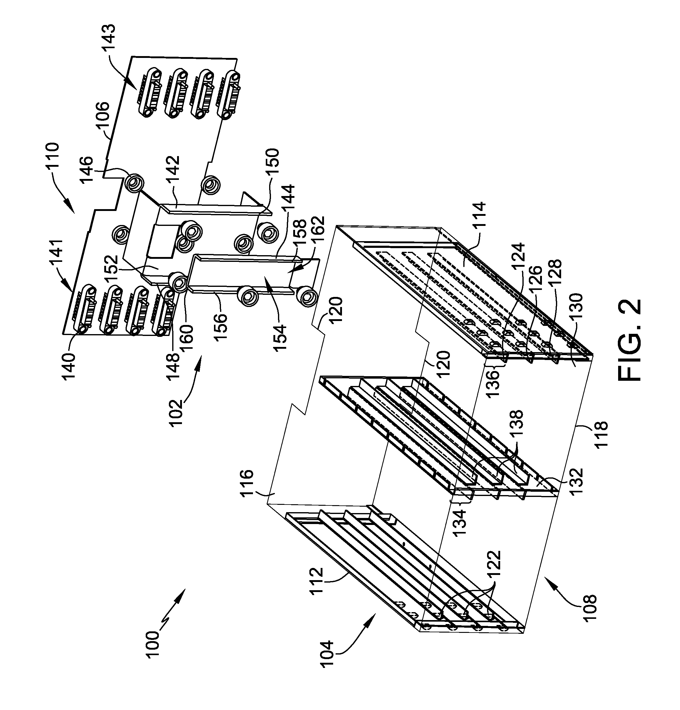 Power distribution rack bus bar assembly and method of assembling the same