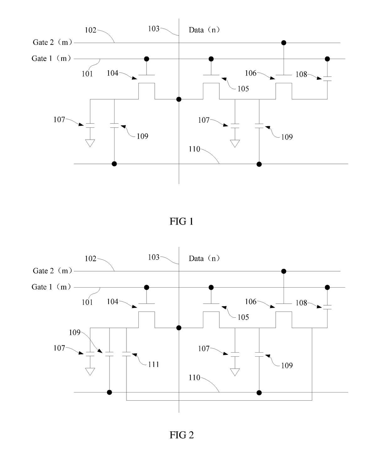 Liquid crystal displays and the pixel circuit structure thereof