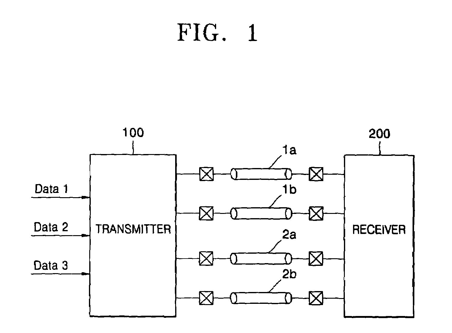 Current mode differential transmission method and system for transmitting three units of data using four signal lines