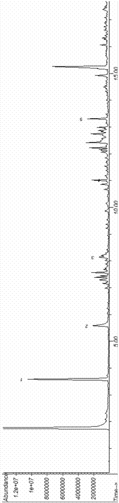 Method for measuring polyvinyl chloride content in plastic through thermal cracking-gas chromatography mass spectrometry