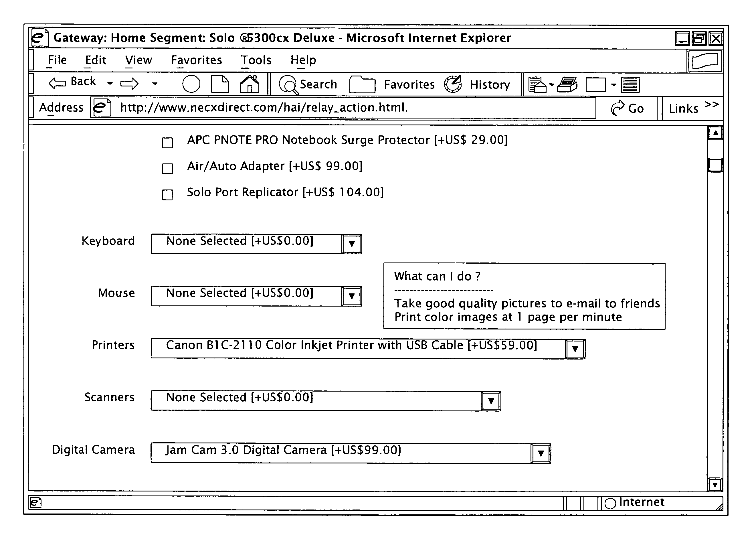 Purchasing interface with a task display