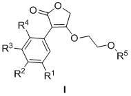 3-aryl-4-(2-acyloxy ethyoxyl)-2(5H)-furanone compound and preparation method and application thereof