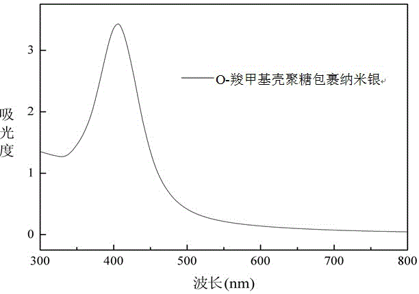 Method for preparing O-carboxymethyl chitosan covered nano-silver