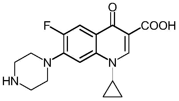 Preparation method of norfloxacin, ciprofloxacin and enrofloxacin