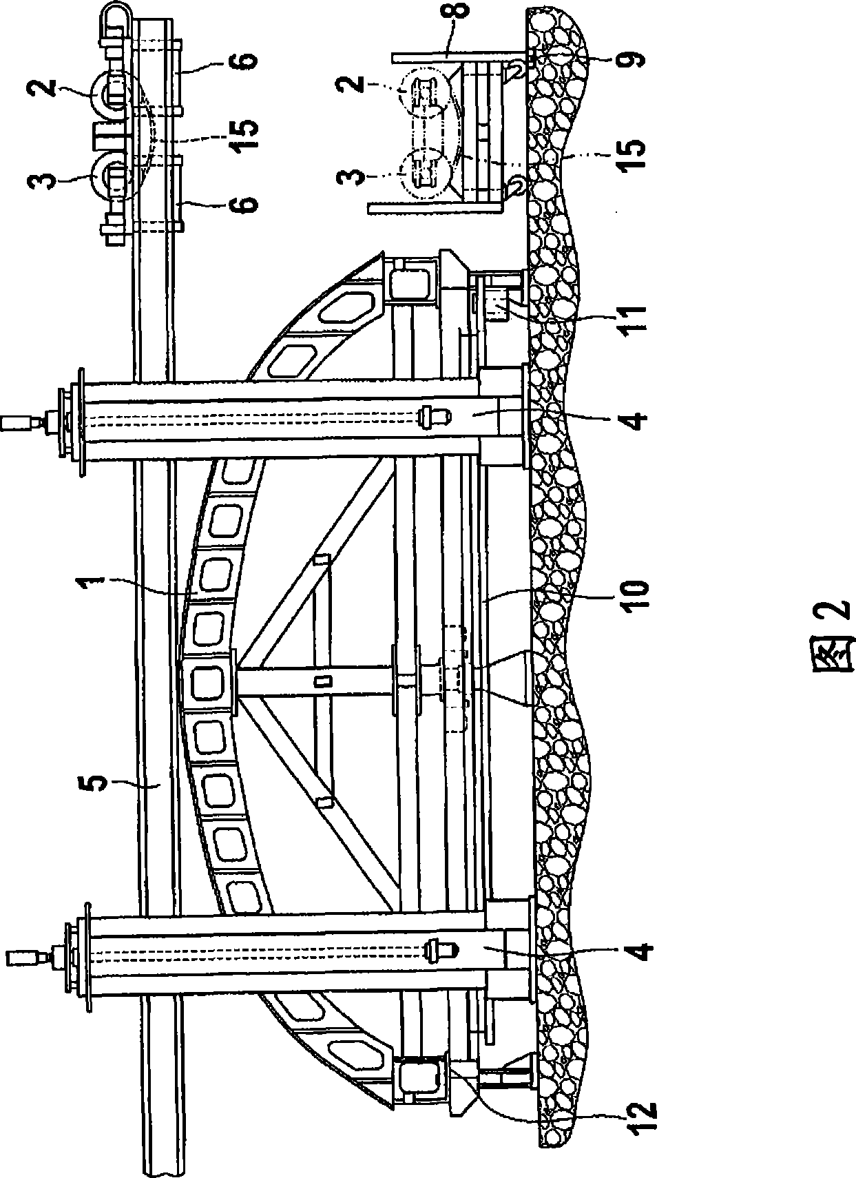 Apparatus and method for producing a large-area fibre-composite structural component