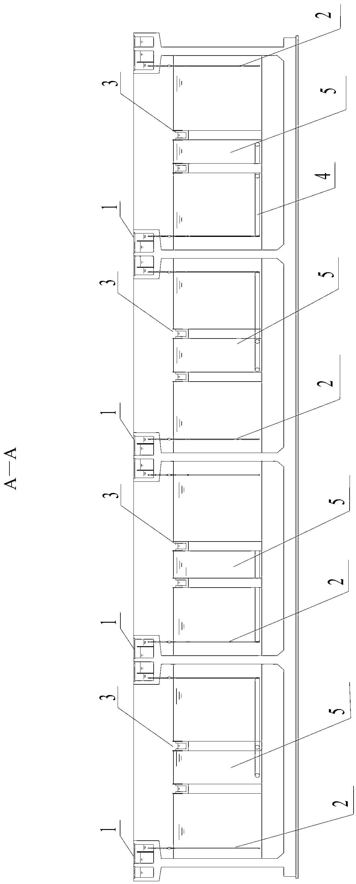 Hydrolysis acidizing settling pond and application thereof