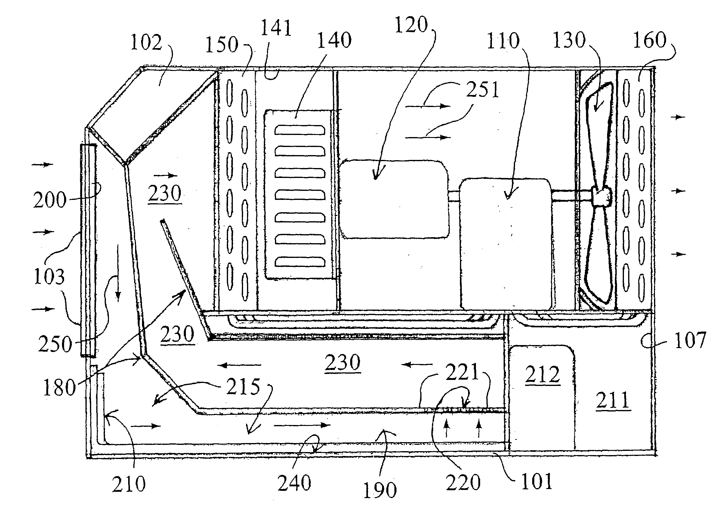 Method and apparatus for filtering an air stream using an aqueous-froth together with nucleation
