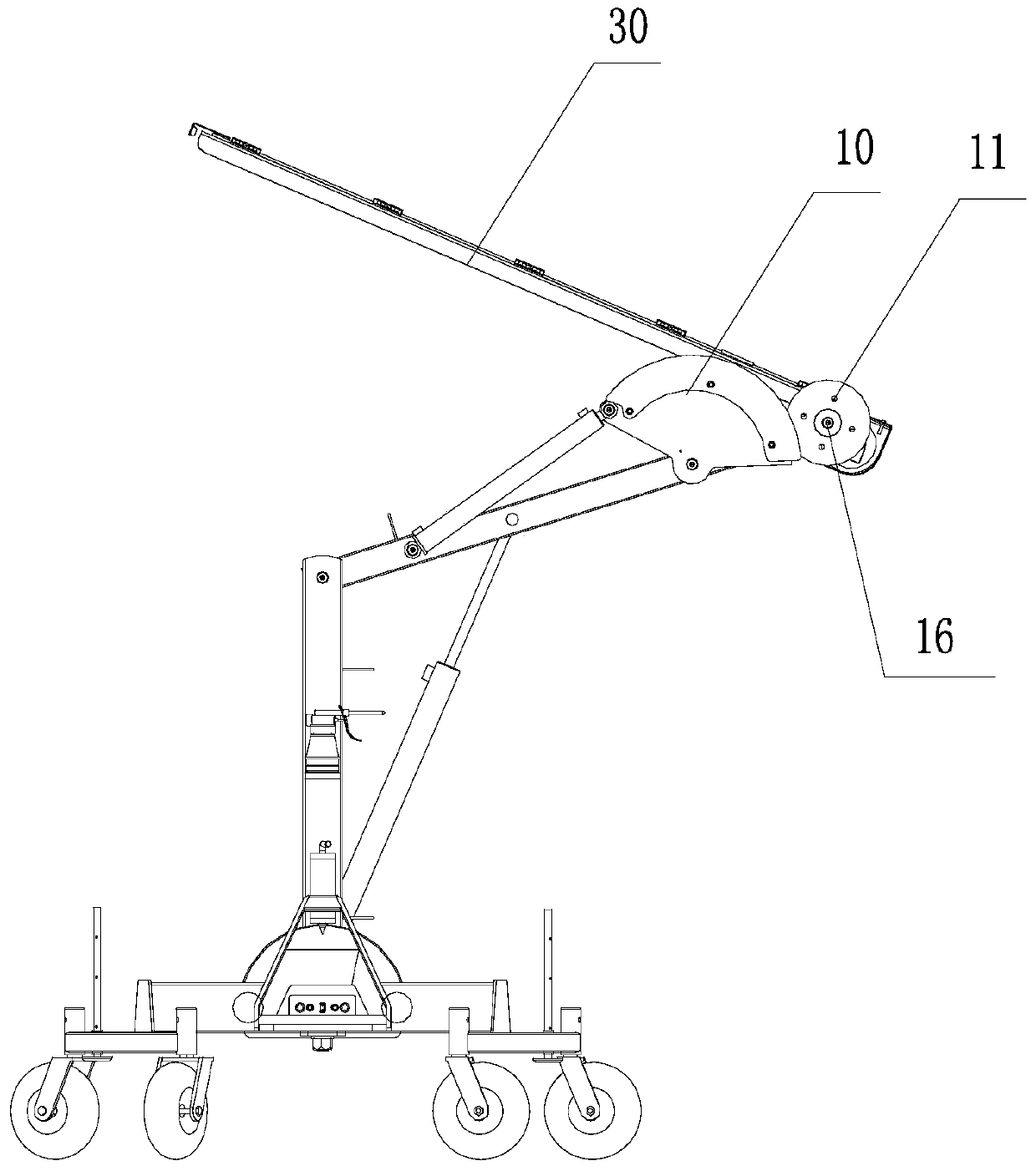 Full-hydraulic fast switching trimming device