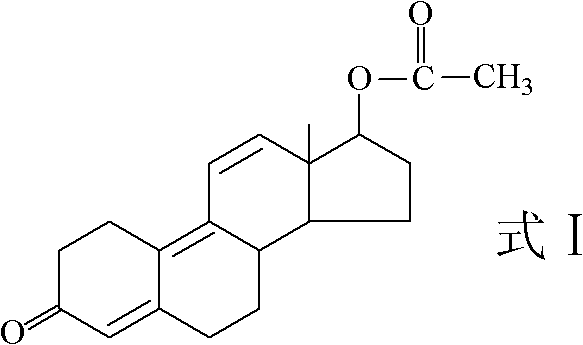Preparation method for trenbolone acetic ester