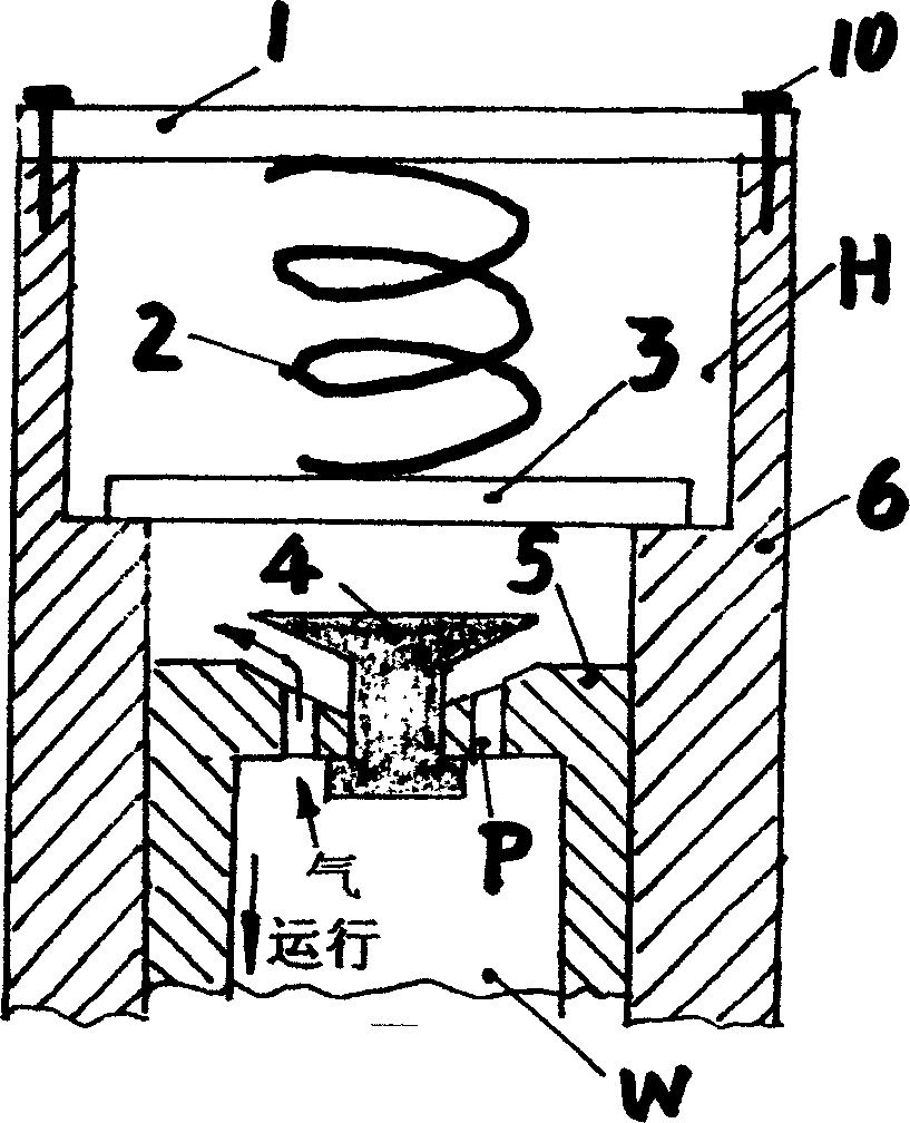 Gapless high-efficient design of piston reciprocating compressor
