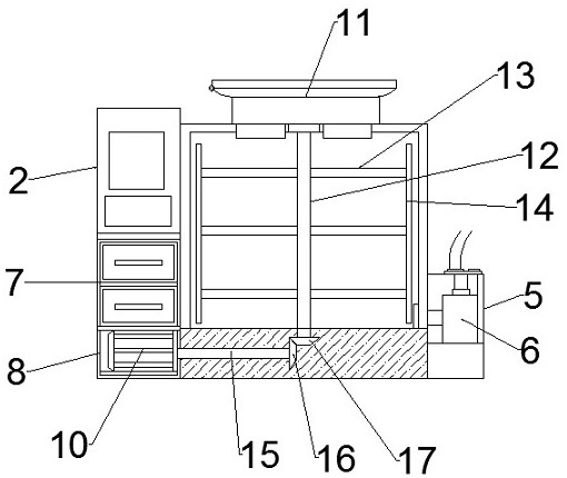 A speed-limited non-dead-end painting wall painting device for construction machinery