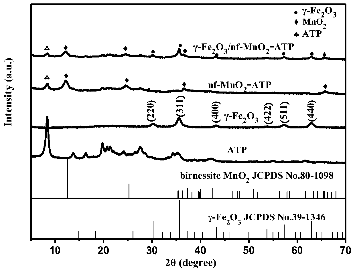 a γ-fe  <sub>2</sub> o  <sub>3</sub> Nanoparticle-modified nf-mno  <sub>2</sub> /atp low temperature denitrification catalyst