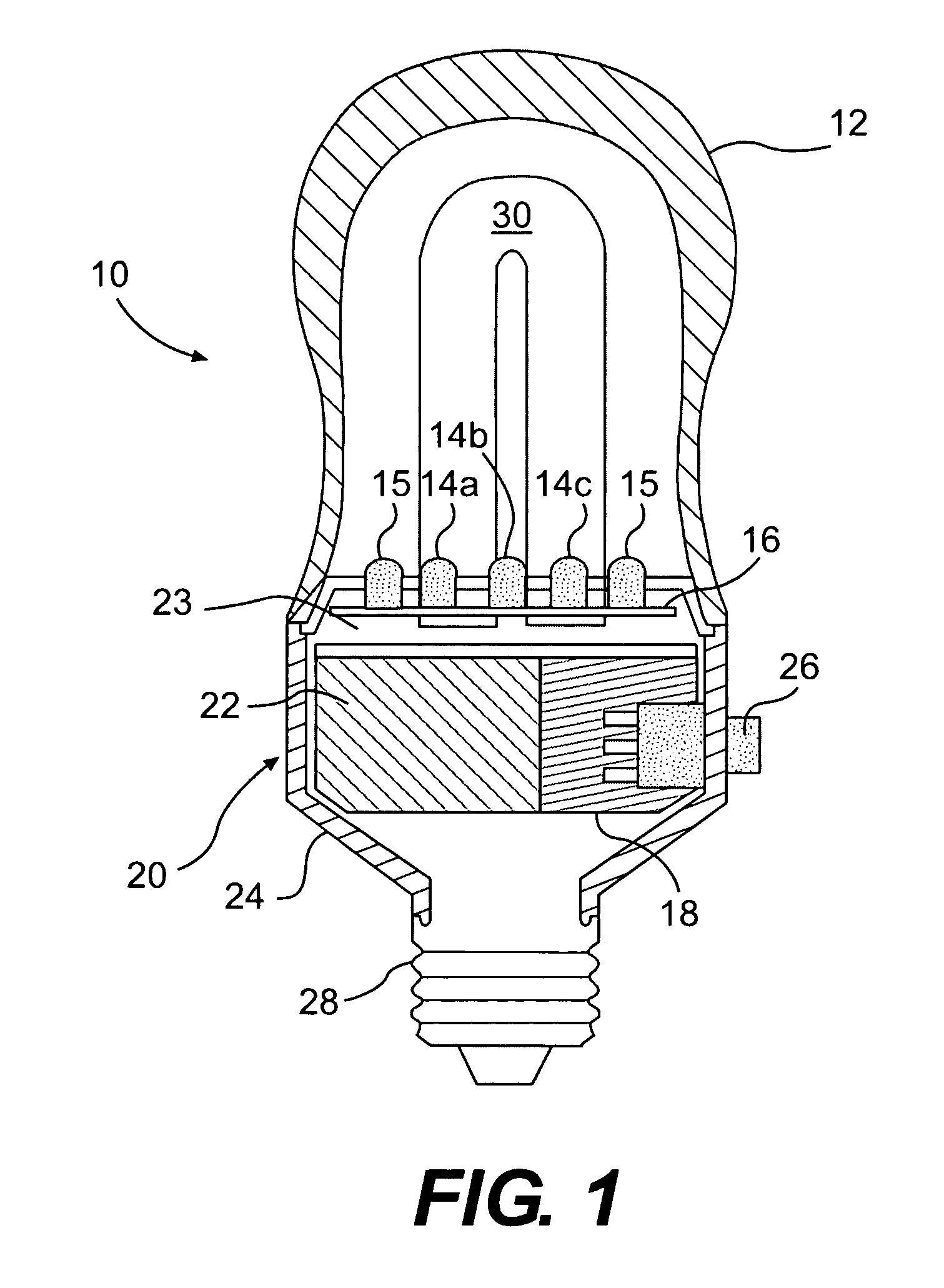 Led light bulb with active ingredient emission