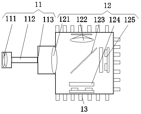 High-brightness backlight source module based on LD pumping fluorescent crystal