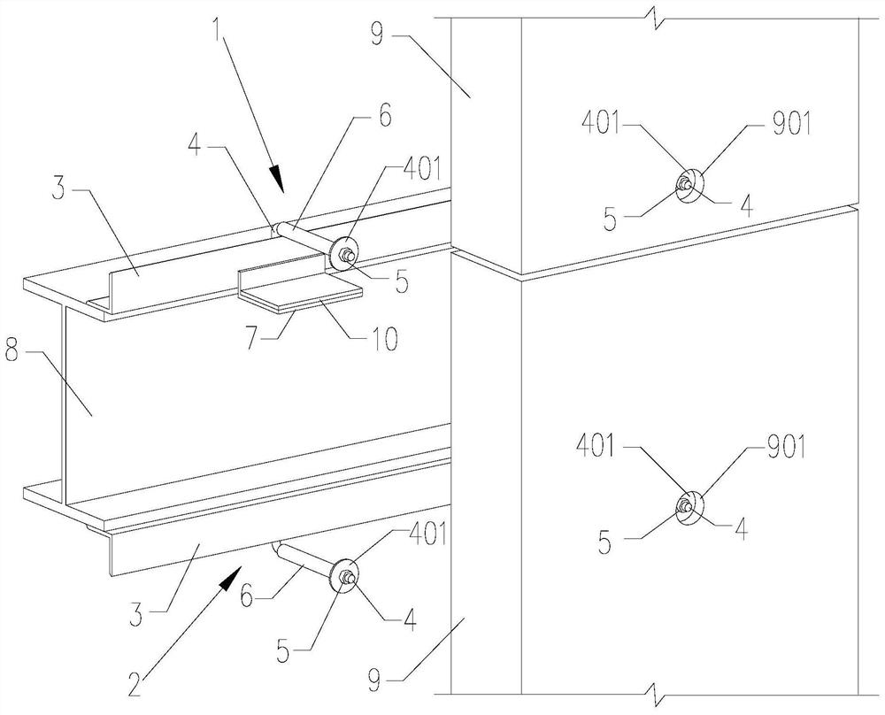 A light-weight external wall panel connection node