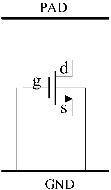 Electrostatic protection device based on SOI (Silicon-On-Insulator) technology and formed electrostatic protection circuit