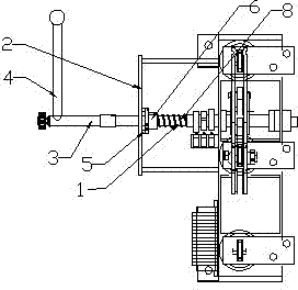 Position locking mechanism of three-position isolating switch