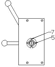 Position locking mechanism of three-position isolating switch