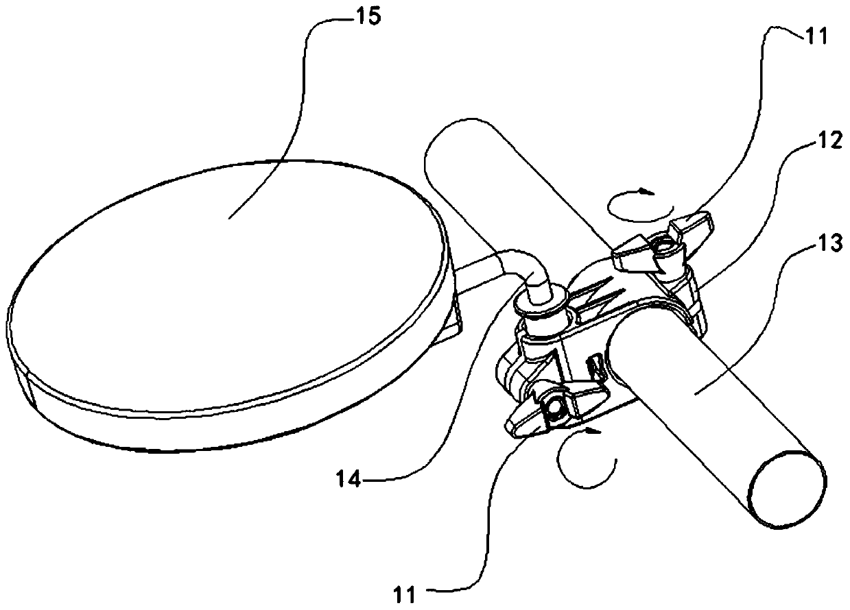 Rotary self-locking drum pad device