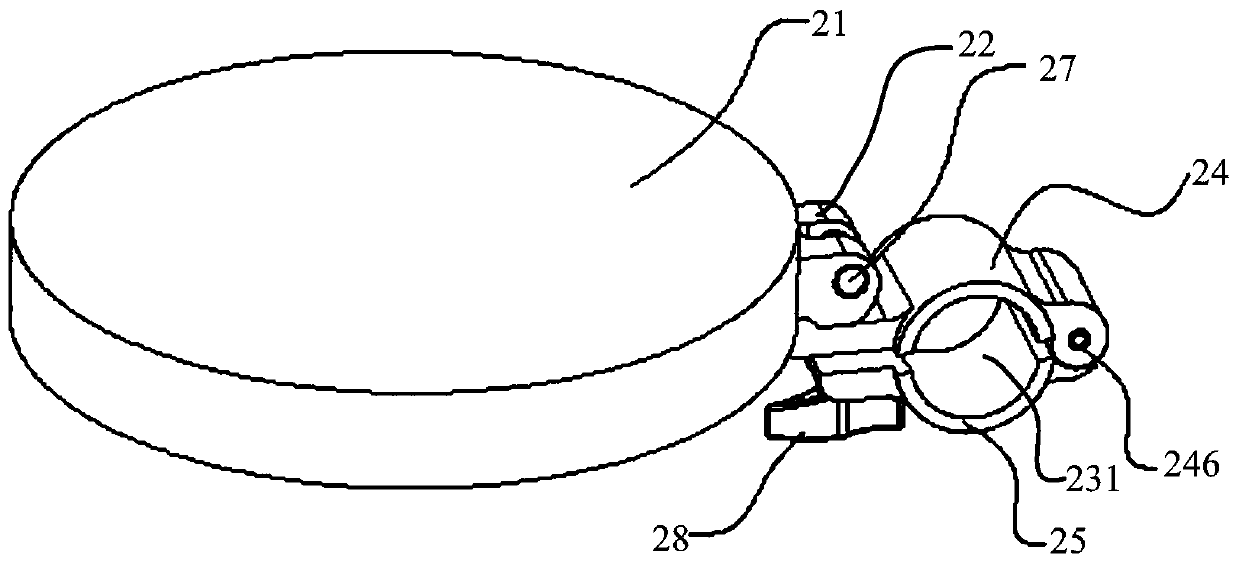 Rotary self-locking drum pad device