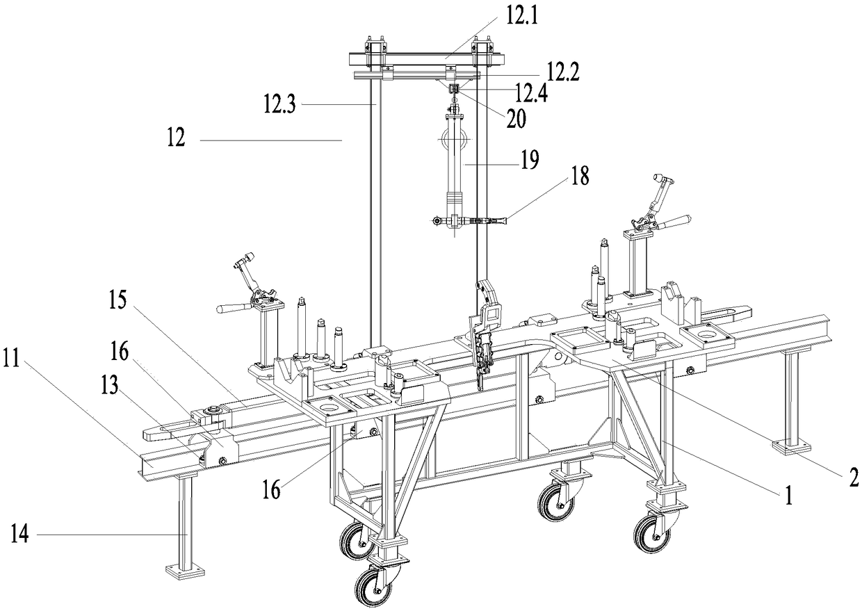 Tightening and conveying system of rear axle assembly mixed-model production line