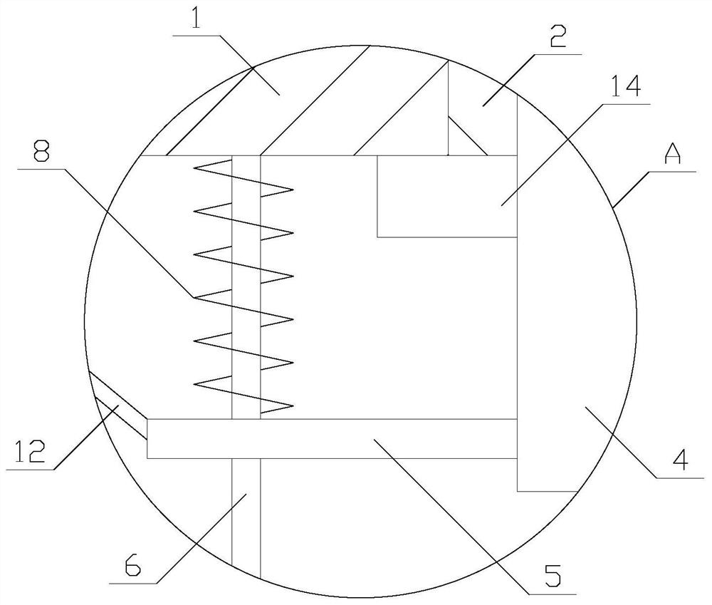 A manual feeding type organic fertilizer crushing device with good dust-proof effect