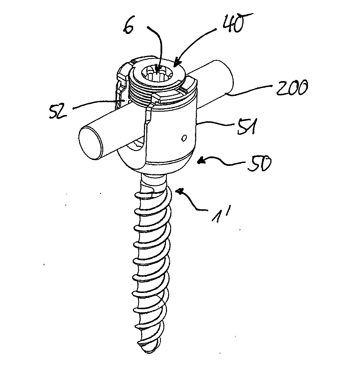 Screw element for use in spinal, orthopedic or trauma surgery and a system of such a screw element and a screw driver adapted thereto