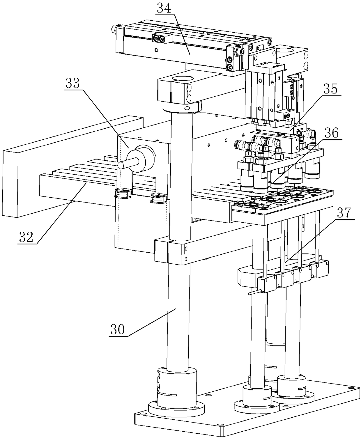 A medical bottle cap assembly machine