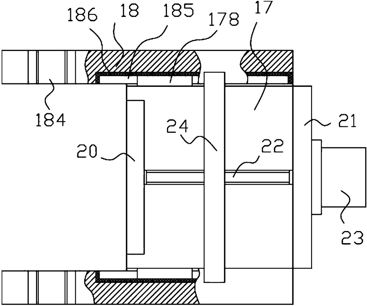 Carrier capable of horizontally moving and rotating fabric reels