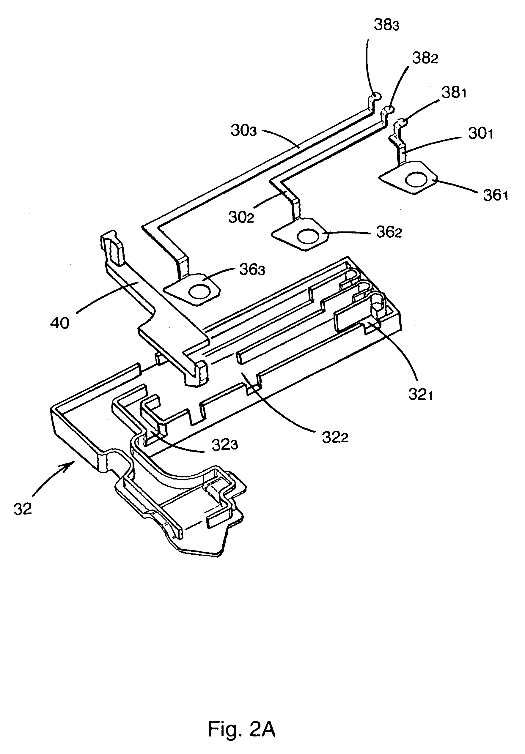 Electronic trip device case for a circuit breaker, electronic trip device and assembly method thereof