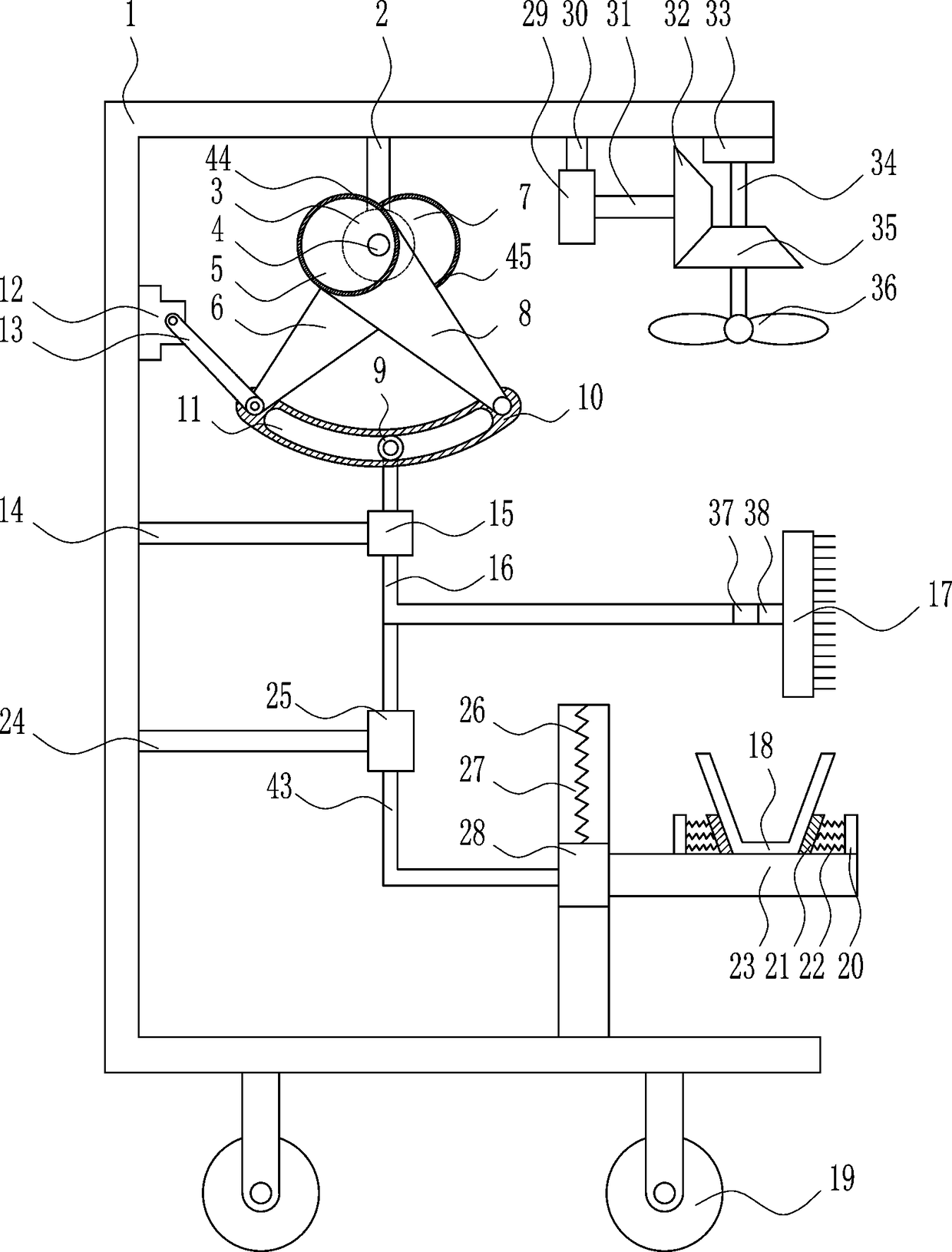 Wall face repairing device for concrete