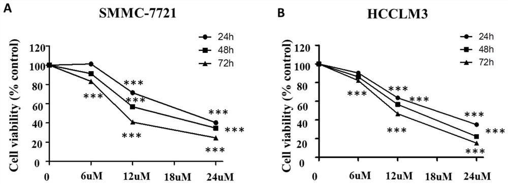 Application of Yemazhui sesquiterpene lactone b in the preparation of anti-liver cancer drugs and an anti-liver cancer drug