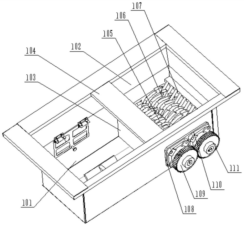 Dual crushing device of kitchen garbage treatment equipment